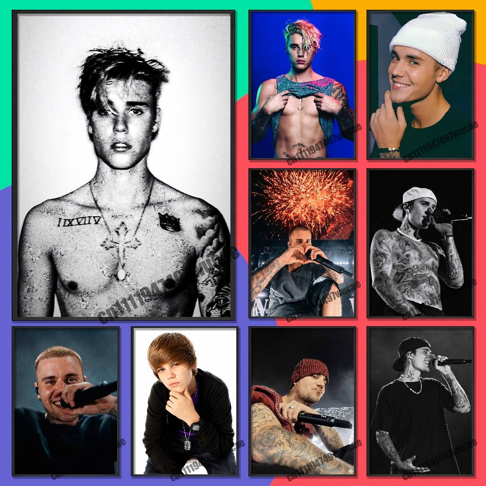 Custom Map Poster - Póster de J-Justin Singer B-Bieber, Murales