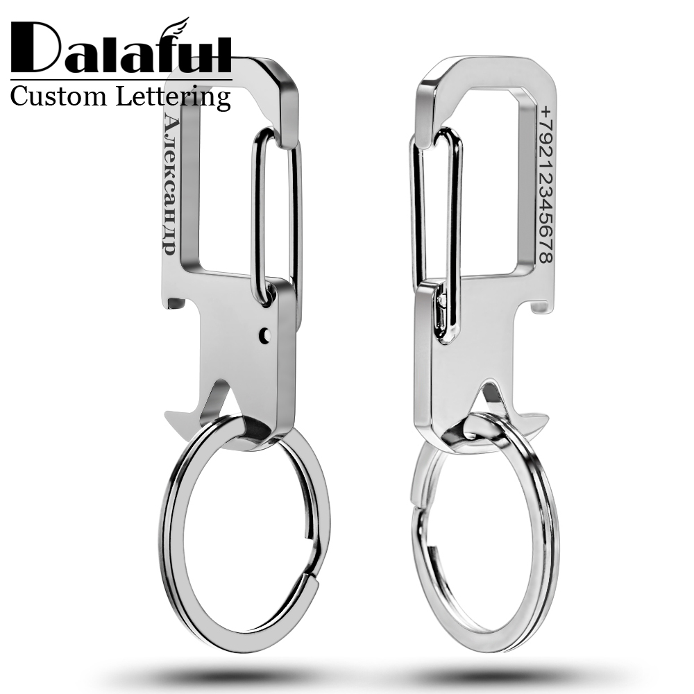 Initial Ring Custom - Llavero de regalo personalizado de acero
