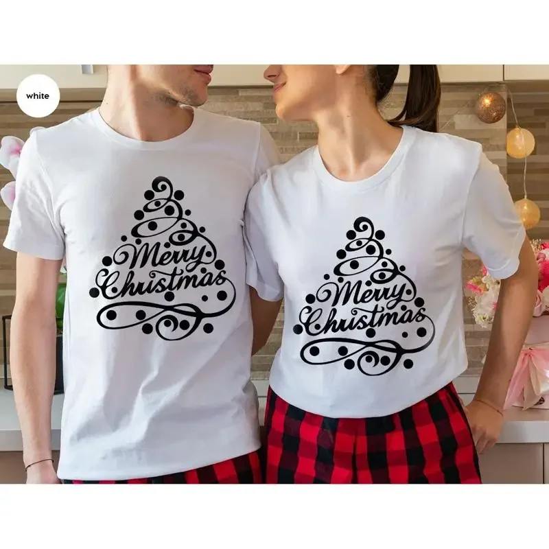Family Tree Print - Camiseta de Navidad con diseño de