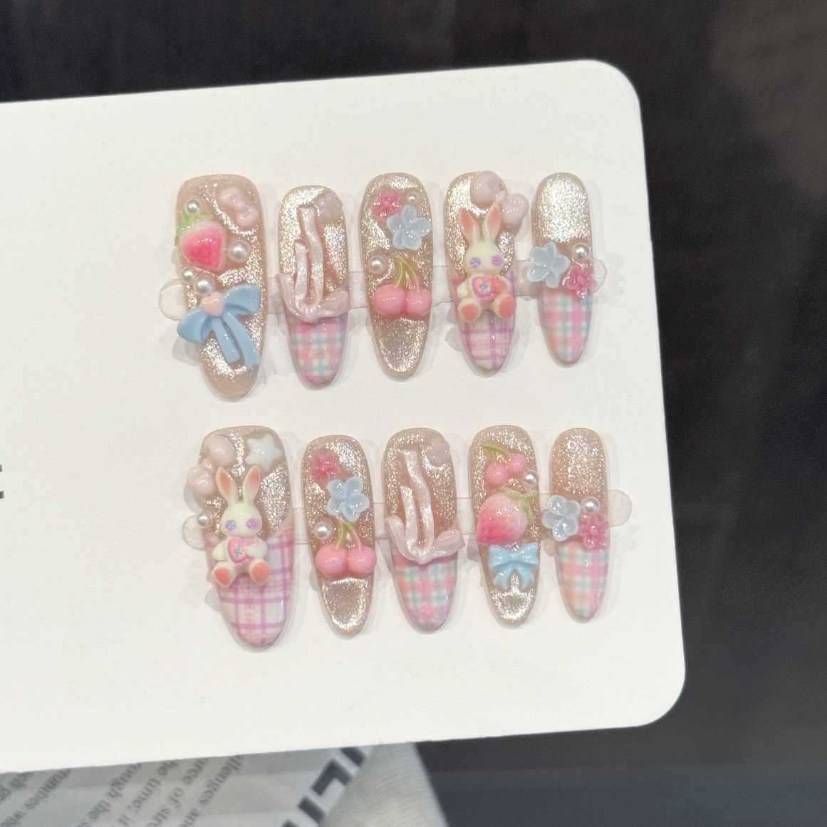 10 Uñas Postizas Ovaladas Hech - Pressed Flower Art reseña y precio