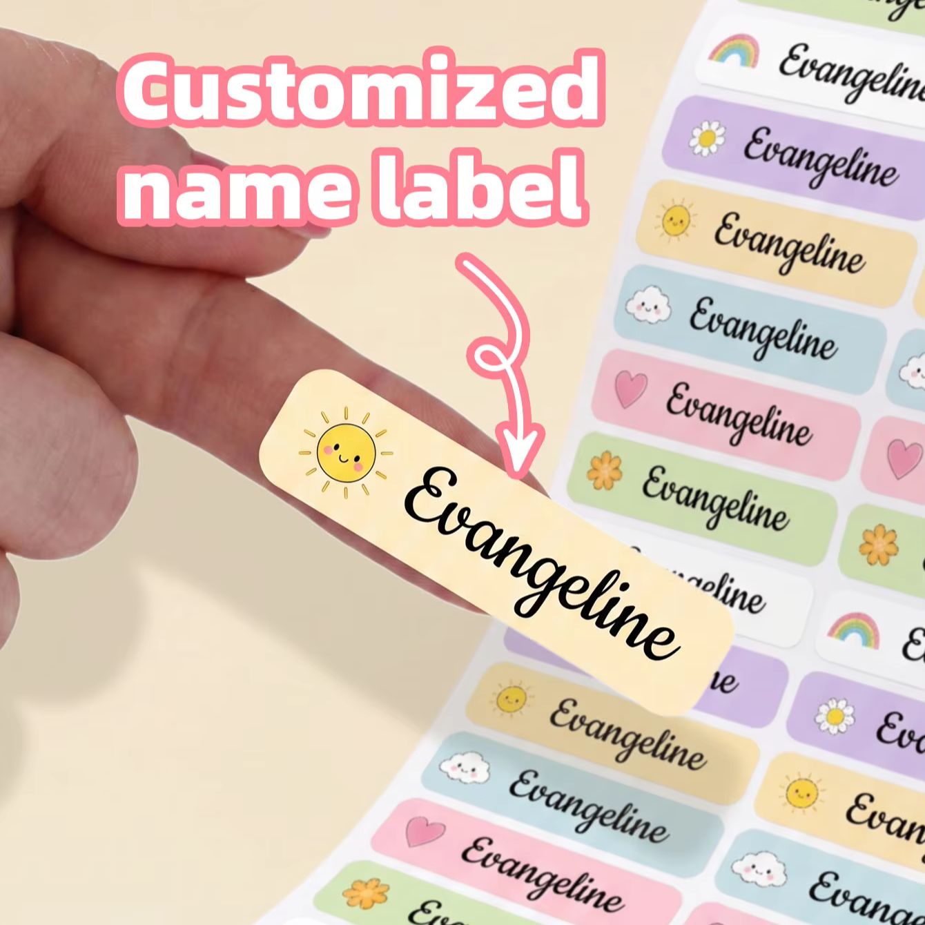 1-220PCS Pegatinas Personaliza - Personalized Name Box reseña y precio