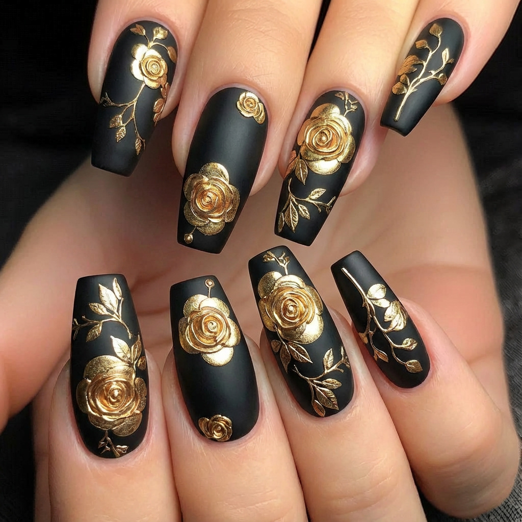 Uñas postizas 3D para mujeres  - Pressed Flower Art reseña y precio