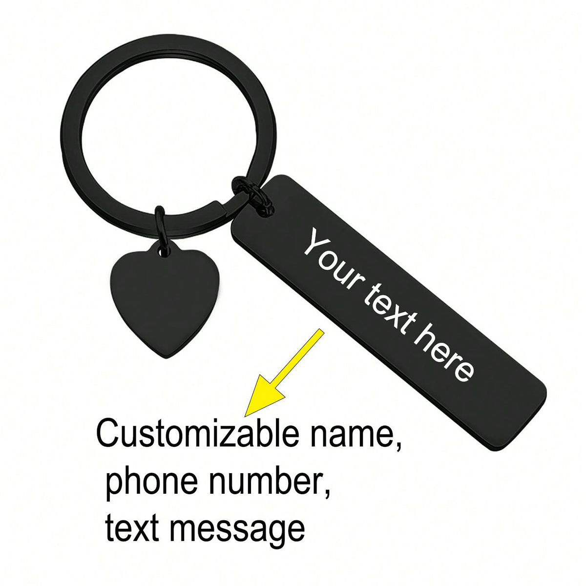 Llavero Personalizado con Text - Initial Ring Custom reseña y precio