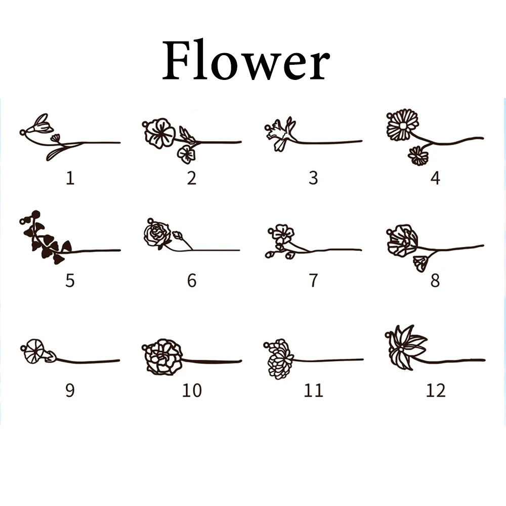 Haiyufly-collar con nombre per - Birth Flower Necklace reseña y precio