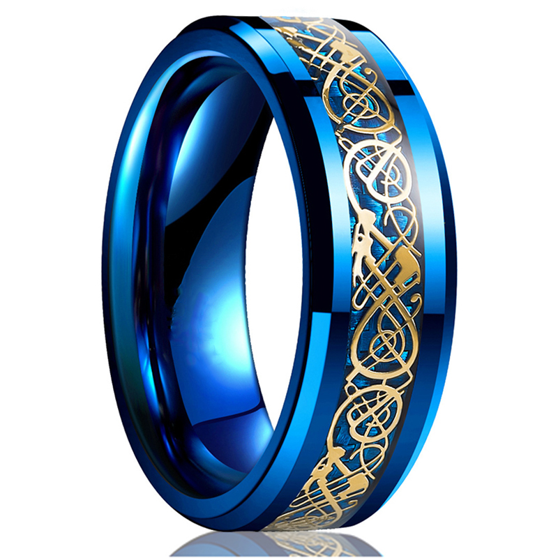 Anillo de dragón celta de acer - Initial Ring Custom reseña y precio
