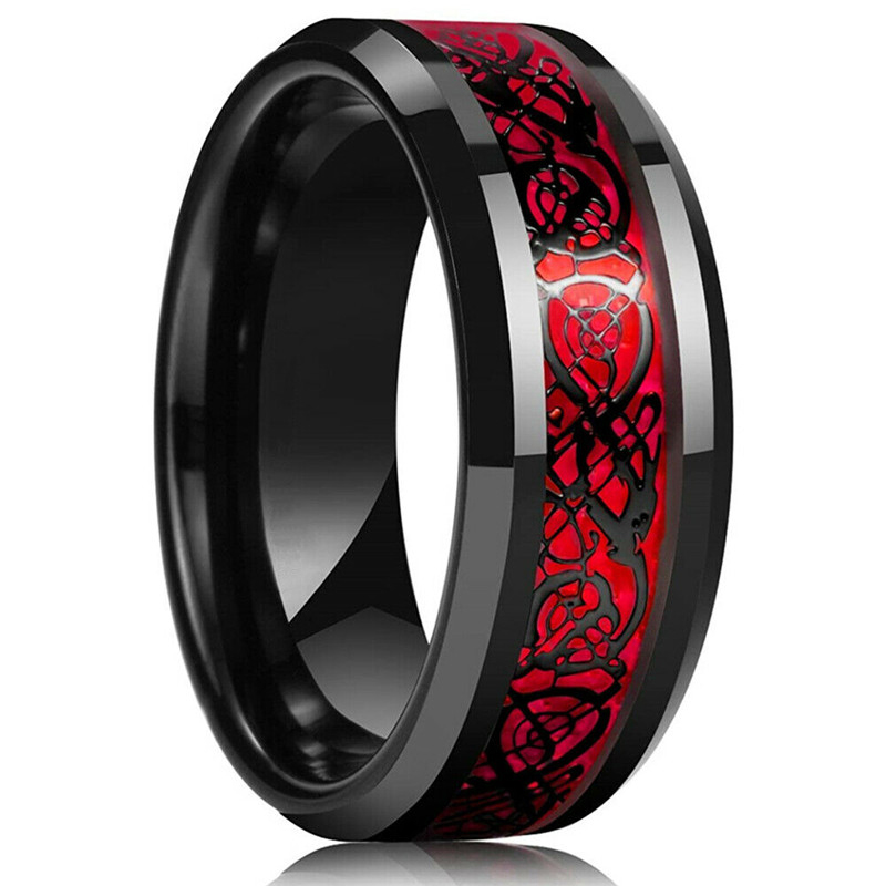 Anillo de dragón celta de acer - Initial Ring Custom reseña y precio
